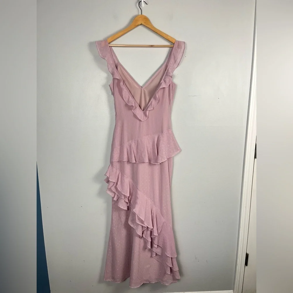 Revolve PRIVACY PLEASE  TALLULAH maxi dress in Pale Lilac size XS ruffle